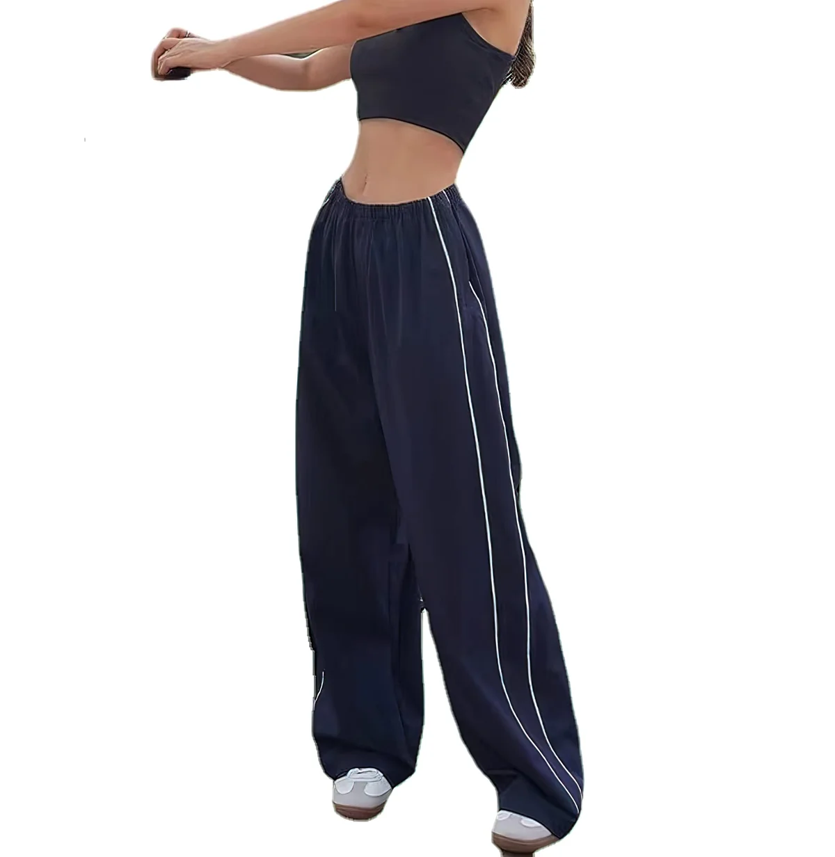 XPONNI Women's Baggy Y2K Parachute Pants Review